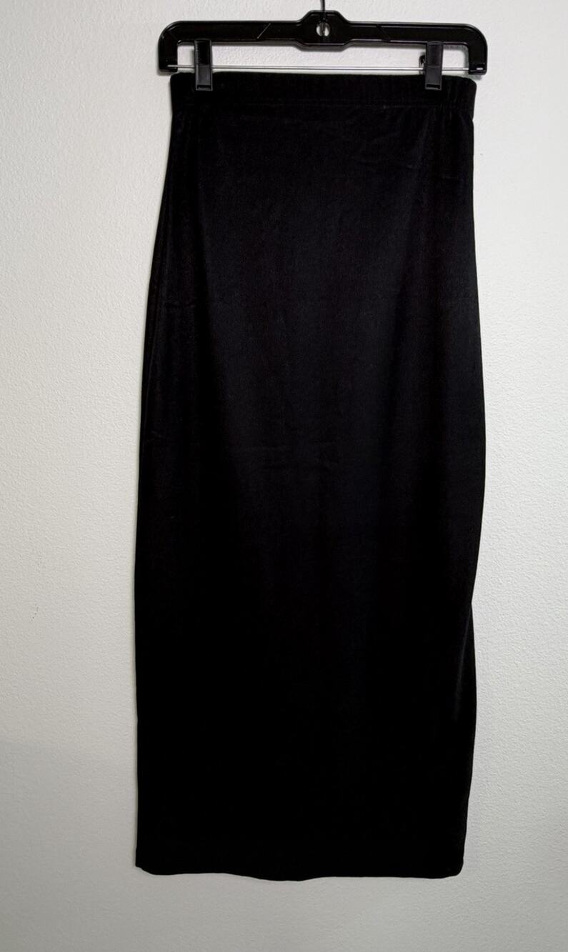 90’s Frederick’s Of Hollywood Black Maxi Zip Sexy Secretary Skirt Y2K Capaule M